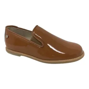 Benji - Tan Patent Leather Slip On for Boy/Girl by Manuela de Juan