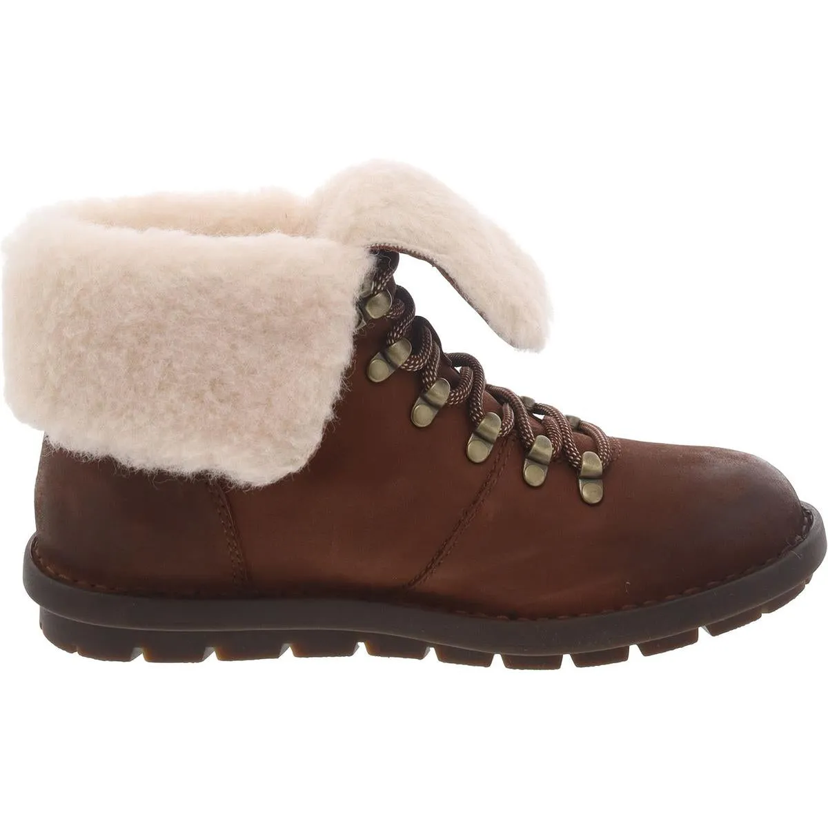 Born Womens Blaine Leather Cold Weather Shearling Boots