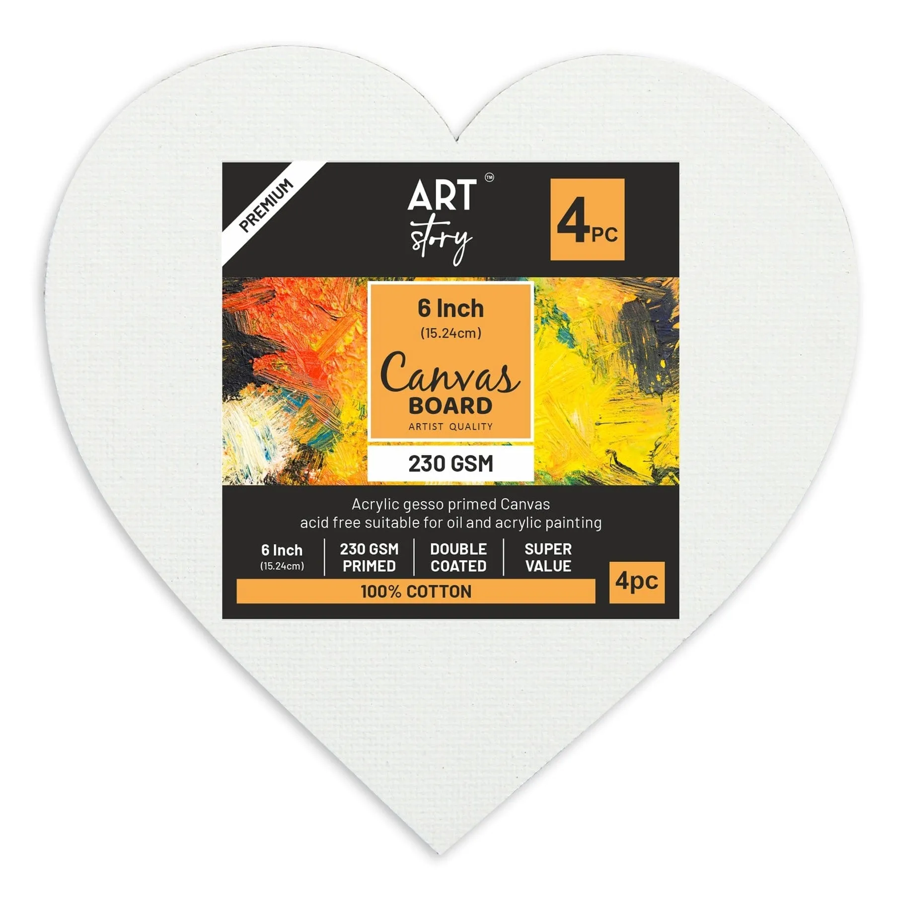 Canvas Boards - Heart