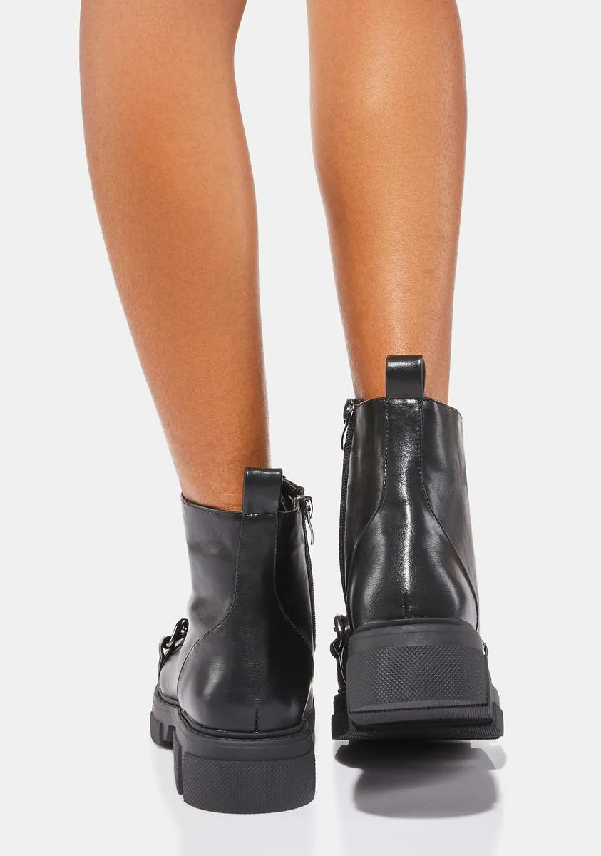 Done Deal Chain Ankle Boots