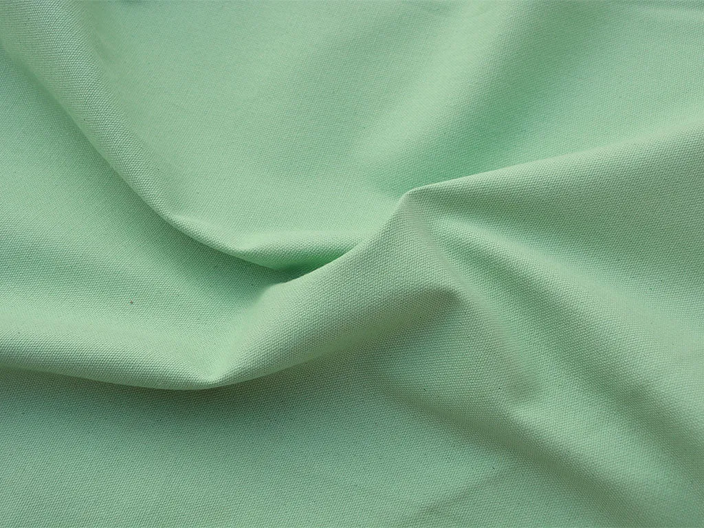Mint Green Plain Heavy Cotton Canvas Fabric (Wholesale)