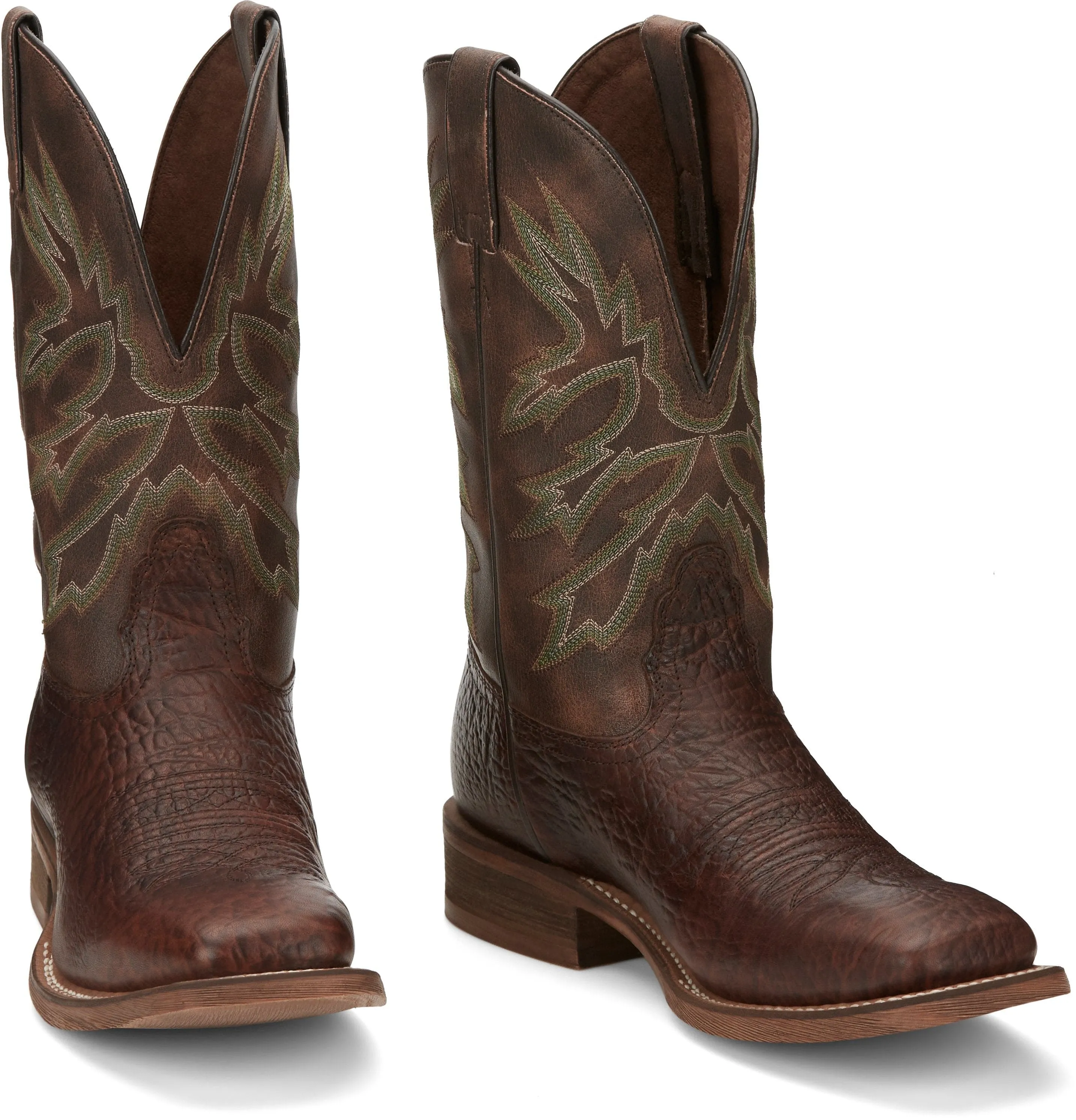 Nocona Men's Henry Vintage Brown Square Toe Western Boots HR5571