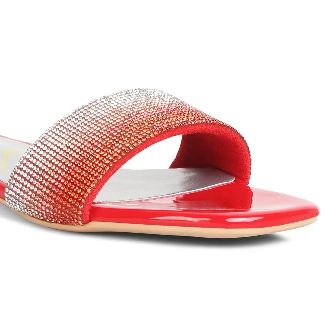 Rhinestone Slip On Sandals