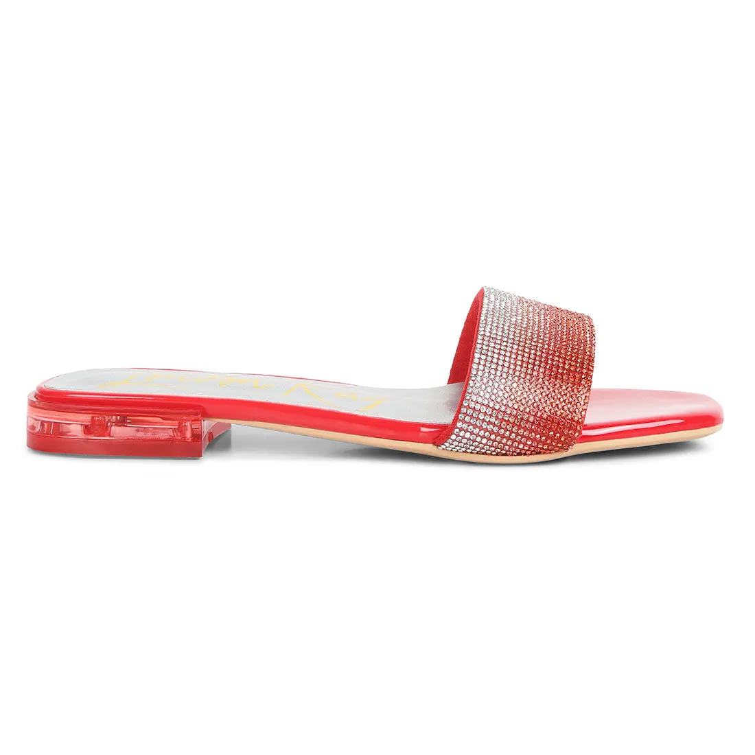 Rhinestone Slip On Sandals