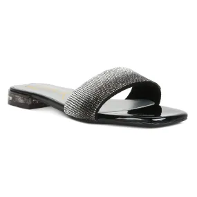 Rhinestone Slip On Sandals