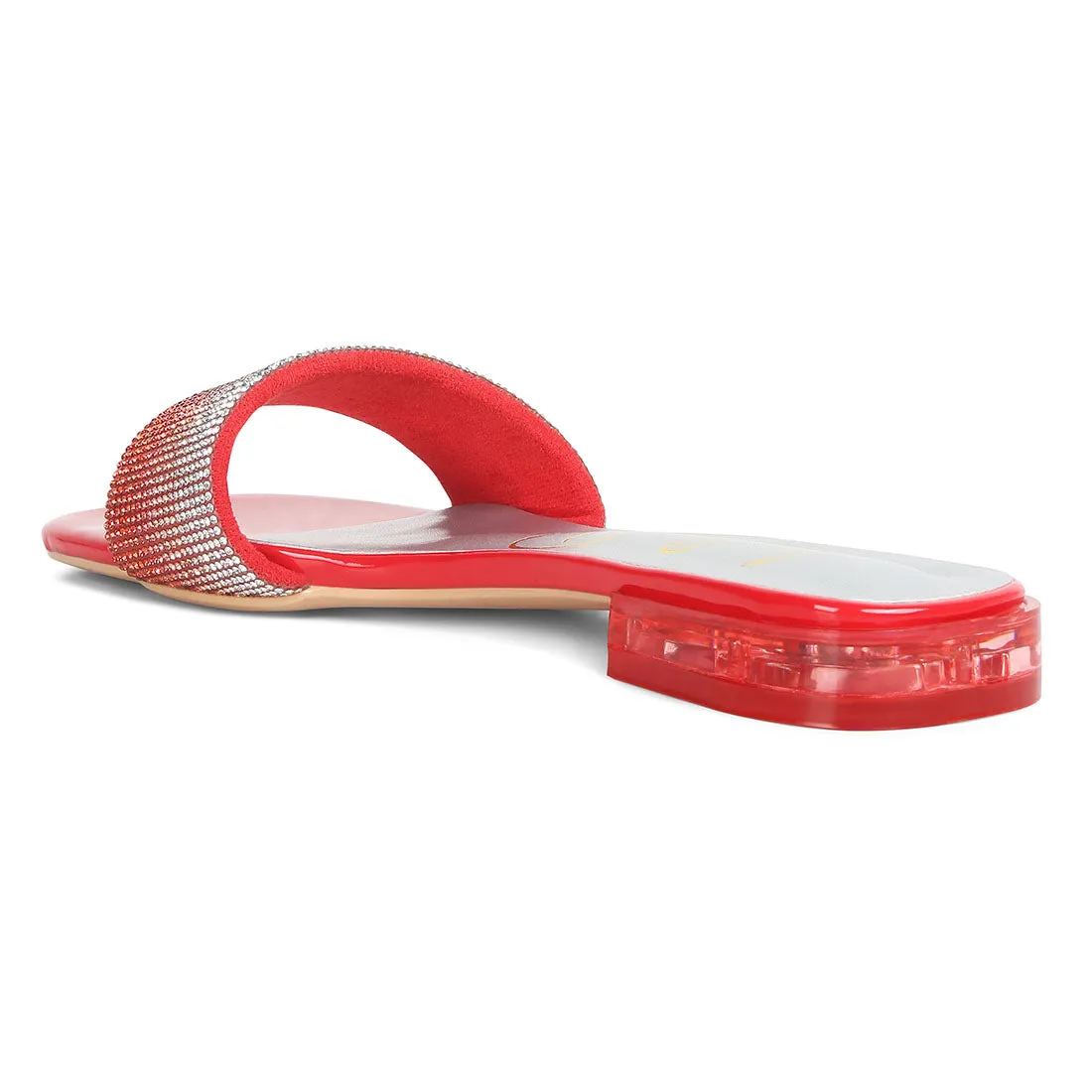 Rhinestone Slip On Sandals