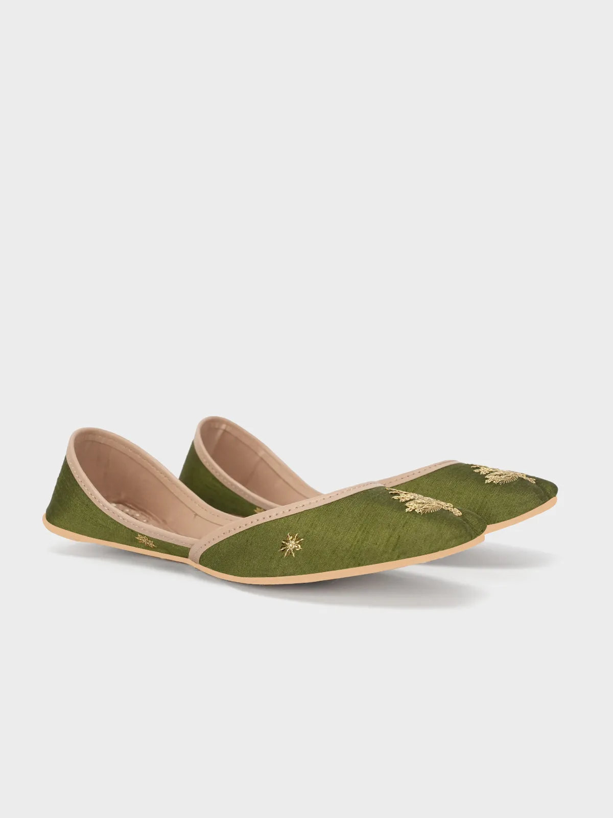 Womens" ANEVAY"Leather Khussa