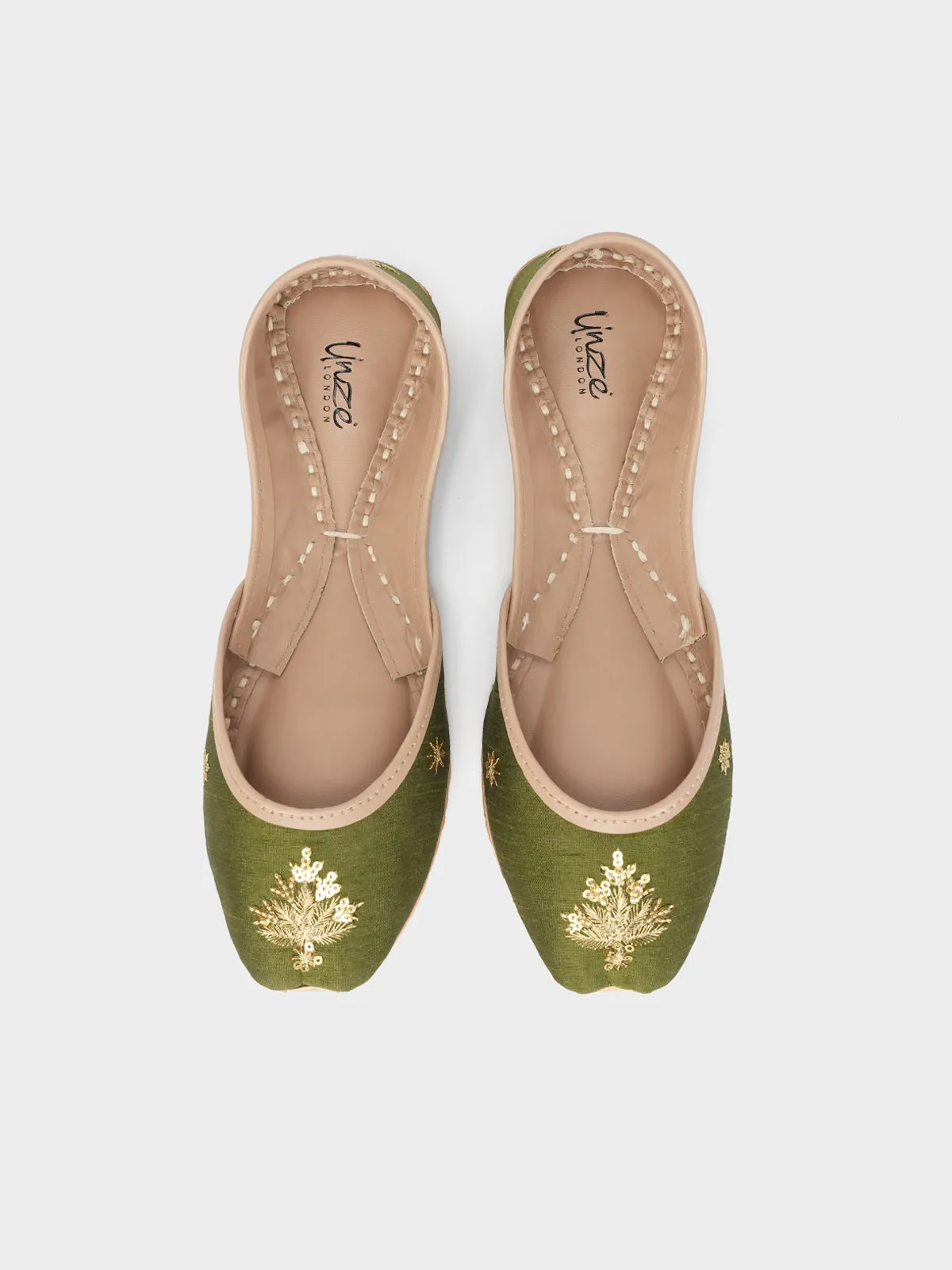 Womens" ANEVAY"Leather Khussa